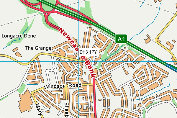 DH3 1PY map - OS VectorMap District (Ordnance Survey) DH3 1PY map - OS VectorMap District (Ordnance Survey)