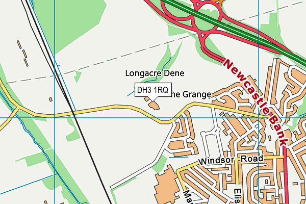 DH3 1RQ map - OS VectorMap District (Ordnance Survey)