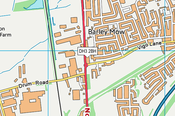 DH3 2BH map - OS VectorMap District (Ordnance Survey) DH3 2BH map - OS VectorMap District (Ordnance Survey)