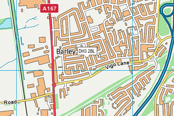 DH3 2BL map - OS VectorMap District (Ordnance Survey) DH3 2BL map - OS VectorMap District (Ordnance Survey)