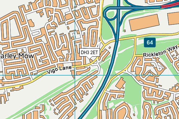 DH3 2ET map - OS VectorMap District (Ordnance Survey) DH3 2ET map - OS VectorMap District (Ordnance Survey)