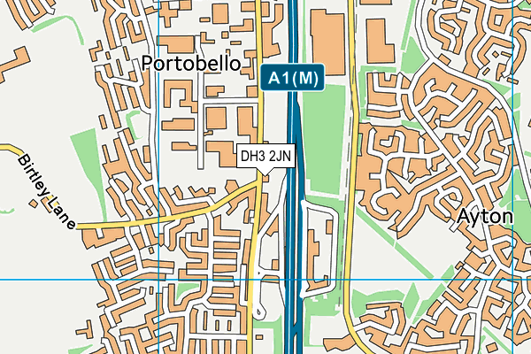 DH3 2JN map - OS VectorMap District (Ordnance Survey) DH3 2JN map - OS VectorMap District (Ordnance Survey)