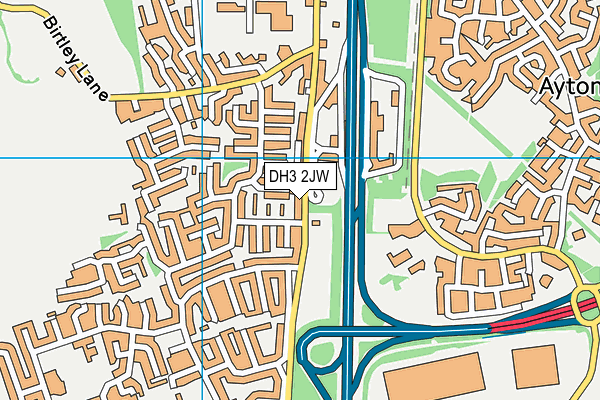 DH3 2JW map - OS VectorMap District (Ordnance Survey) DH3 2JW map - OS VectorMap District (Ordnance Survey)
