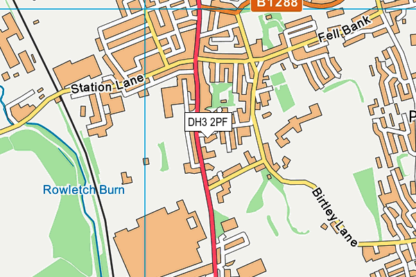 DH3 2PF map - OS VectorMap District (Ordnance Survey) DH3 2PF map - OS VectorMap District (Ordnance Survey)
