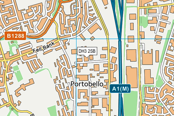 DH3 2SB map - OS VectorMap District (Ordnance Survey) DH3 2SB map - OS VectorMap District (Ordnance Survey)