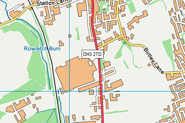 DH3 2TD map - OS VectorMap District (Ordnance Survey)