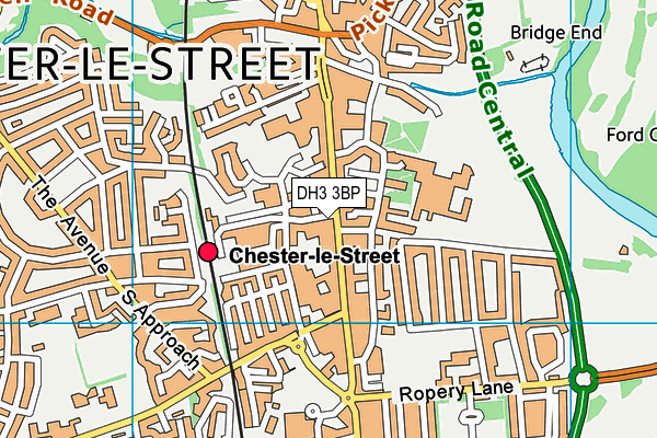 DH3 3BP map - OS VectorMap District (Ordnance Survey) DH3 3BP map - OS VectorMap District (Ordnance Survey)