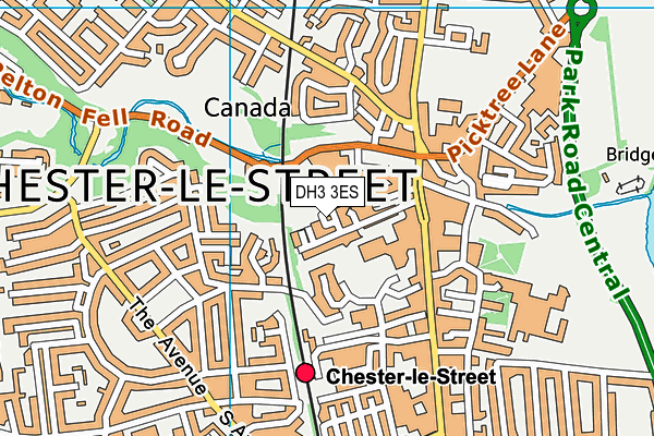 DH3 3ES map - OS VectorMap District (Ordnance Survey) DH3 3ES map - OS VectorMap District (Ordnance Survey)
