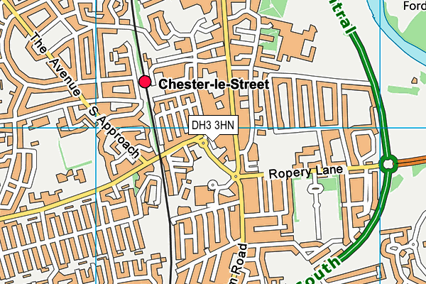 DH3 3HN map - OS VectorMap District (Ordnance Survey) DH3 3HN map - OS VectorMap District (Ordnance Survey)