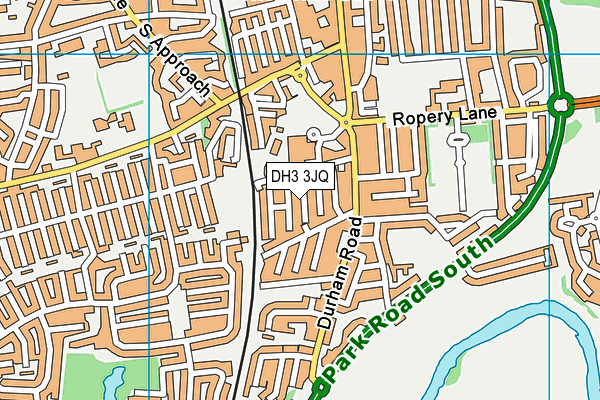 DH3 3JQ map - OS VectorMap District (Ordnance Survey) DH3 3JQ map - OS VectorMap District (Ordnance Survey)