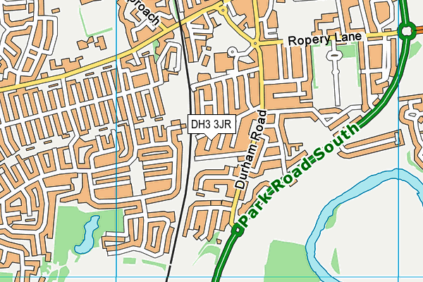 DH3 3JR map - OS VectorMap District (Ordnance Survey) DH3 3JR map - OS VectorMap District (Ordnance Survey)