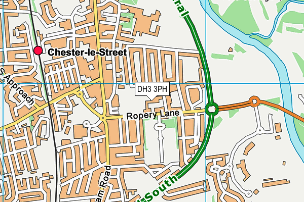 DH3 3PH map - OS VectorMap District (Ordnance Survey) DH3 3PH map - OS VectorMap District (Ordnance Survey)