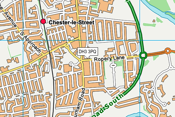 DH3 3PQ map - OS VectorMap District (Ordnance Survey) DH3 3PQ map - OS VectorMap District (Ordnance Survey)