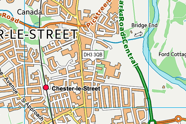 DH3 3QB map - OS VectorMap District (Ordnance Survey) DH3 3QB map - OS VectorMap District (Ordnance Survey)