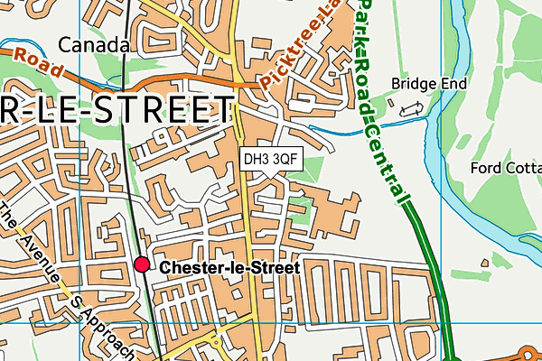 DH3 3QF map - OS VectorMap District (Ordnance Survey) DH3 3QF map - OS VectorMap District (Ordnance Survey)