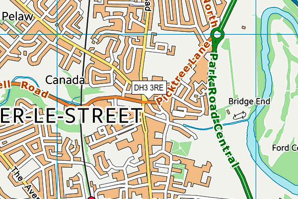 DH3 3RE map - OS VectorMap District (Ordnance Survey) DH3 3RE map - OS VectorMap District (Ordnance Survey)