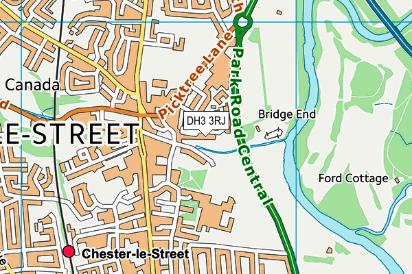 DH3 3RJ map - OS VectorMap District (Ordnance Survey) DH3 3RJ map - OS VectorMap District (Ordnance Survey)