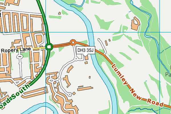 DH3 3SJ map - OS VectorMap District (Ordnance Survey) DH3 3SJ map - OS VectorMap District (Ordnance Survey)