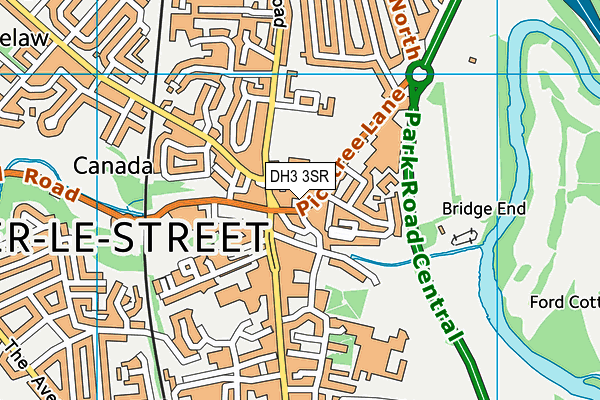 DH3 3SR map - OS VectorMap District (Ordnance Survey) DH3 3SR map - OS VectorMap District (Ordnance Survey)