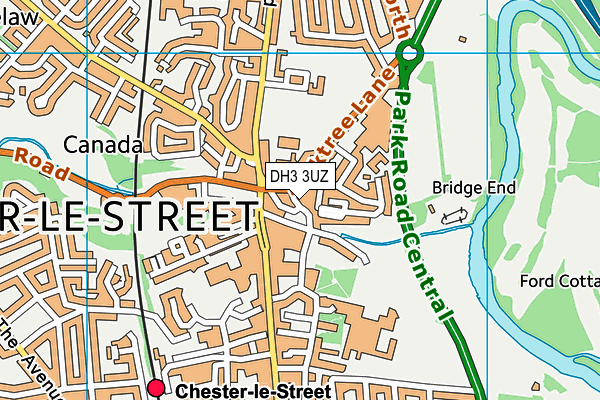 DH3 3UZ map - OS VectorMap District (Ordnance Survey) DH3 3UZ map - OS VectorMap District (Ordnance Survey)