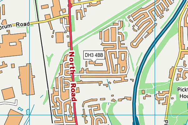 DH3 4BB map - OS VectorMap District (Ordnance Survey) DH3 4BB map - OS VectorMap District (Ordnance Survey)