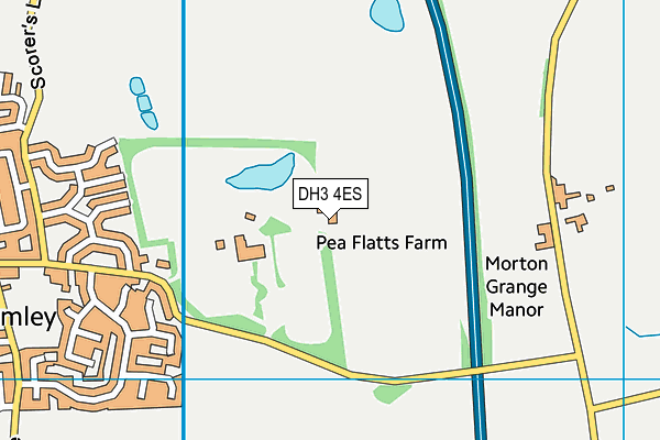 DH3 4ES map - OS VectorMap District (Ordnance Survey) DH3 4ES map - OS VectorMap District (Ordnance Survey)