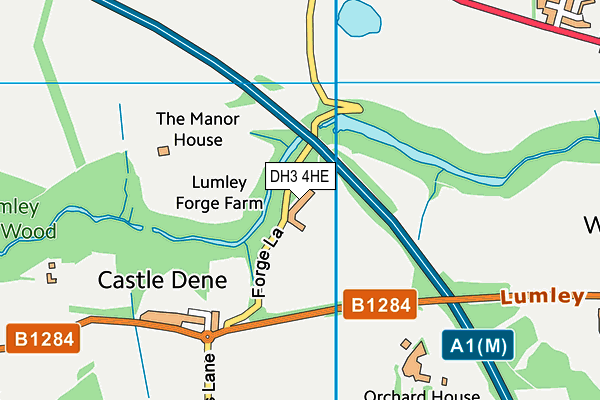 DH3 4HE map - OS VectorMap District (Ordnance Survey) DH3 4HE map - OS VectorMap District (Ordnance Survey)