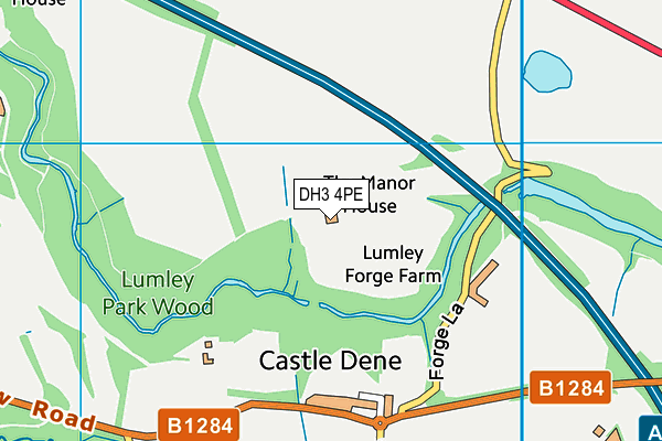 DH3 4PE map - OS VectorMap District (Ordnance Survey) DH3 4PE map - OS VectorMap District (Ordnance Survey)