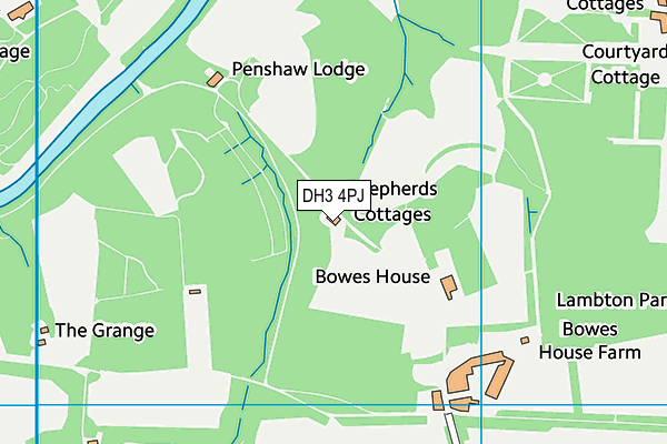 DH3 4PJ map - OS VectorMap District (Ordnance Survey) DH3 4PJ map - OS VectorMap District (Ordnance Survey)
