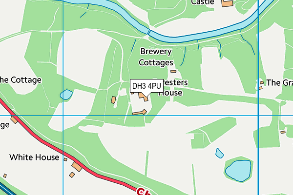 DH3 4PU map - OS VectorMap District (Ordnance Survey) DH3 4PU map - OS VectorMap District (Ordnance Survey)