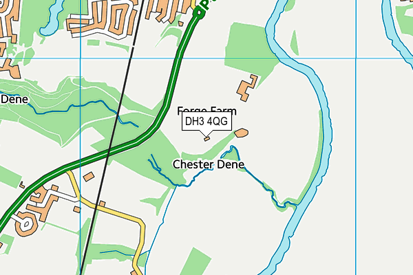 DH3 4QG map - OS VectorMap District (Ordnance Survey) DH3 4QG map - OS VectorMap District (Ordnance Survey)