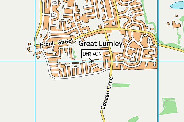 DH3 4QN map - OS VectorMap District (Ordnance Survey) DH3 4QN map - OS VectorMap District (Ordnance Survey)