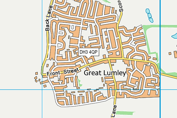 DH3 4QP map - OS VectorMap District (Ordnance Survey) DH3 4QP map - OS VectorMap District (Ordnance Survey)