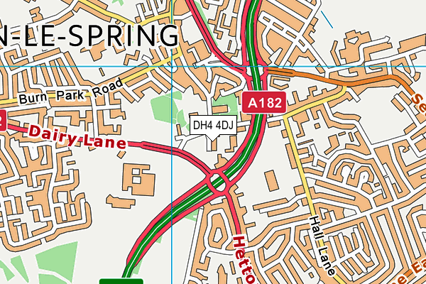 DH4 4DJ map - OS VectorMap District (Ordnance Survey) DH4 4DJ map - OS VectorMap District (Ordnance Survey)