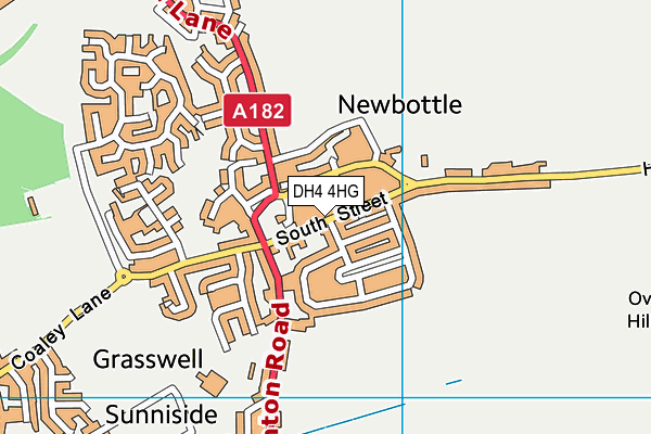 DH4 4HG map - OS VectorMap District (Ordnance Survey) DH4 4HG map - OS VectorMap District (Ordnance Survey)