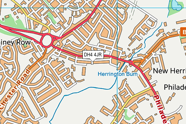 DH4 4JR map - OS VectorMap District (Ordnance Survey) DH4 4JR map - OS VectorMap District (Ordnance Survey)
