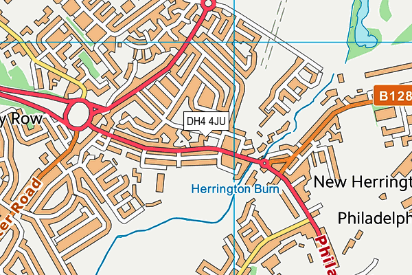 DH4 4JU map - OS VectorMap District (Ordnance Survey) DH4 4JU map - OS VectorMap District (Ordnance Survey)