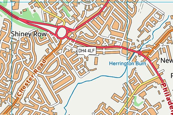 DH4 4LF map - OS VectorMap District (Ordnance Survey) DH4 4LF map - OS VectorMap District (Ordnance Survey)