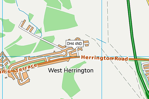 DH4 4ND map - OS VectorMap District (Ordnance Survey) DH4 4ND map - OS VectorMap District (Ordnance Survey)