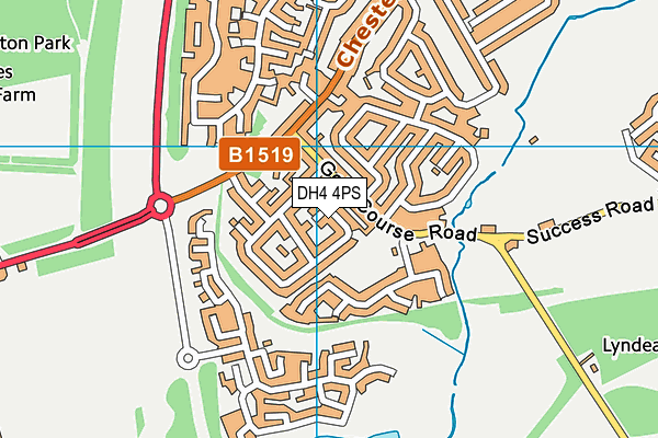 DH4 4PS map - OS VectorMap District (Ordnance Survey) DH4 4PS map - OS VectorMap District (Ordnance Survey)
