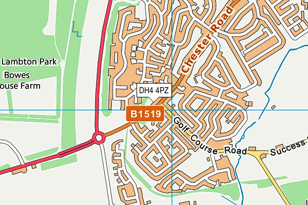 DH4 4PZ map - OS VectorMap District (Ordnance Survey) DH4 4PZ map - OS VectorMap District (Ordnance Survey)