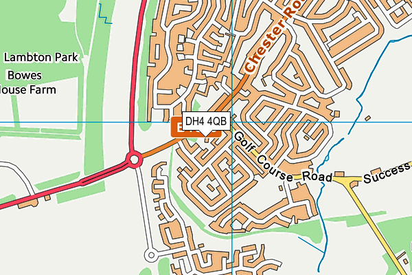 DH4 4QB map - OS VectorMap District (Ordnance Survey) DH4 4QB map - OS VectorMap District (Ordnance Survey)