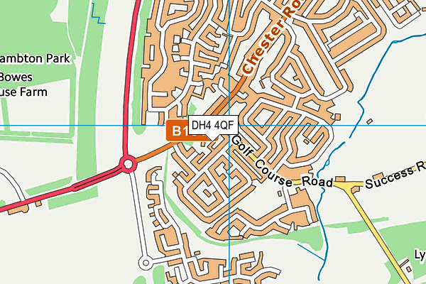 DH4 4QF map - OS VectorMap District (Ordnance Survey) DH4 4QF map - OS VectorMap District (Ordnance Survey)