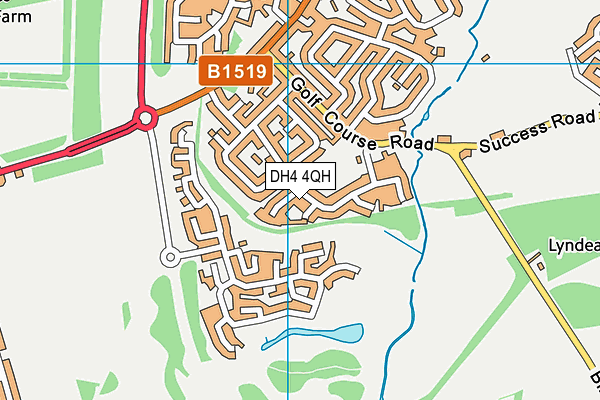 DH4 4QH map - OS VectorMap District (Ordnance Survey) DH4 4QH map - OS VectorMap District (Ordnance Survey)