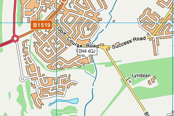 DH4 4QJ map - OS VectorMap District (Ordnance Survey) DH4 4QJ map - OS VectorMap District (Ordnance Survey)