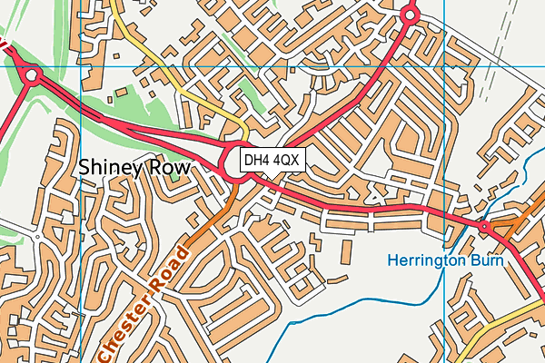 DH4 4QX map - OS VectorMap District (Ordnance Survey) DH4 4QX map - OS VectorMap District (Ordnance Survey)