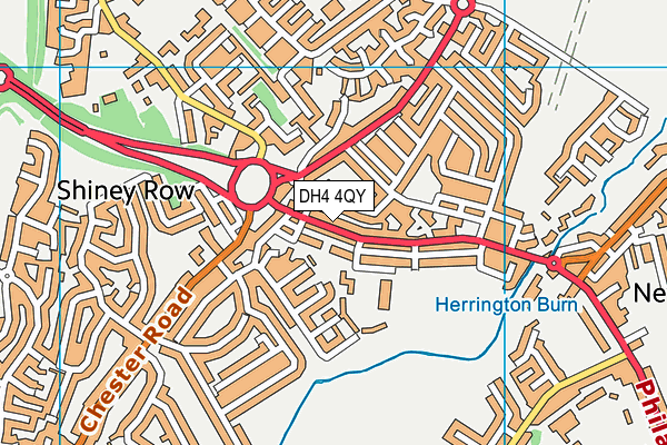 DH4 4QY map - OS VectorMap District (Ordnance Survey) DH4 4QY map - OS VectorMap District (Ordnance Survey)