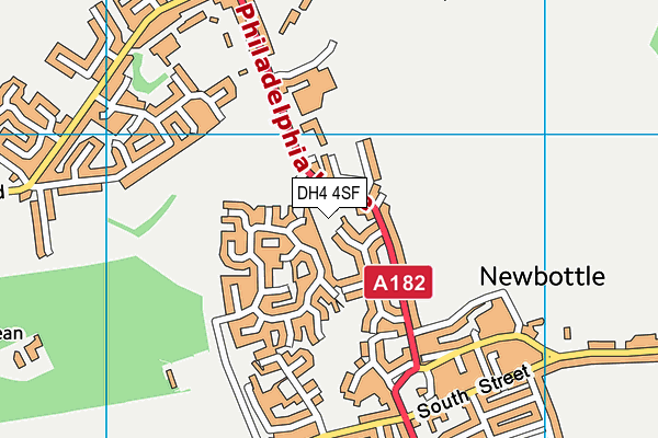 DH4 4SF map - OS VectorMap District (Ordnance Survey) DH4 4SF map - OS VectorMap District (Ordnance Survey)