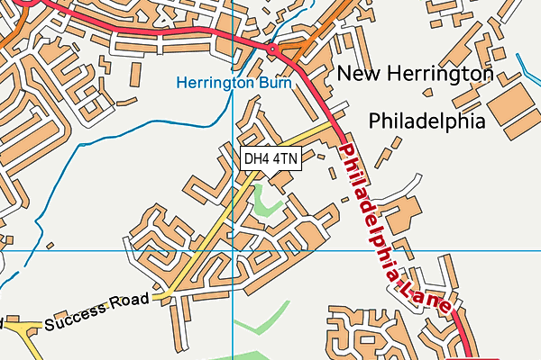 DH4 4TN map - OS VectorMap District (Ordnance Survey) DH4 4TN map - OS VectorMap District (Ordnance Survey)