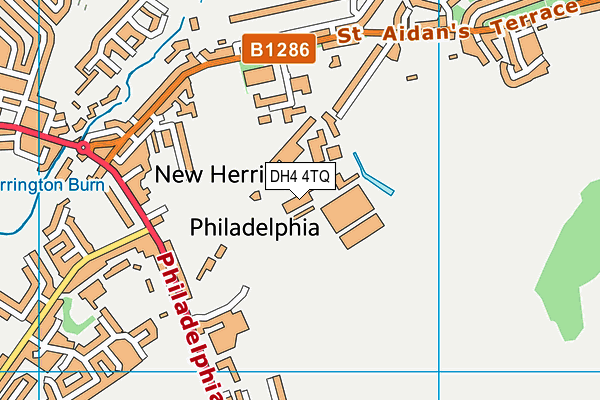 DH4 4TQ map - OS VectorMap District (Ordnance Survey) DH4 4TQ map - OS VectorMap District (Ordnance Survey)